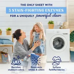 Cleancult Laundry Detergent Sheets - Fresh Linen - 60ct