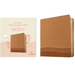 Dayspring Daily Devotional Bible for Moms, NLT (Leatherlike, Camel) - by  New Living Translation (Leather Bound)