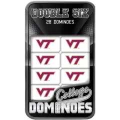 MasterPieces Officially Licensed NCAA Virginia Tech Hokies 28 Piece Dominoes Game for Adults