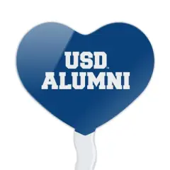 University of San Diego Alumni Heart Love Cupcake Picks Toppers Decoration Set of 6