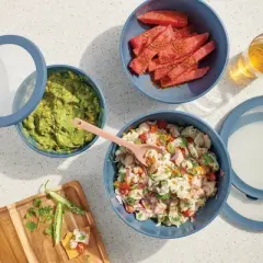 Set of 3 Plastic Mixing Bowl Set with Lids - Figmint&trade;