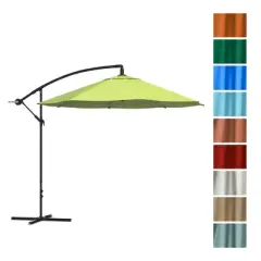 Nature Spring Offset Patio Umbrella - 10' Lime Green