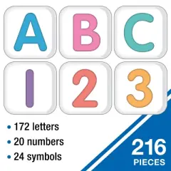 Carson Dellosa Education Crafty and Cool Letter Beads Bulletin Board Letters, 216 Pieces