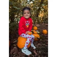 Sesame Street Elmo Girls Pullover Hoodie and Leggings Outfit Set Infant