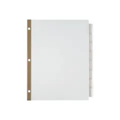Staples Big Tab Insertable Paper Dividers 8-Tab Clear (18935/11124) 462762