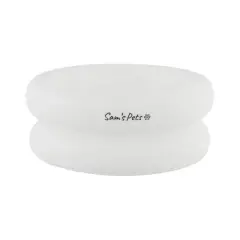 Sam's Pets Tall Tulip Pet Bowl In Glossy White