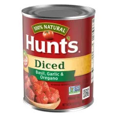 Hunt's 100% Natural Basil, Garlic & Oregano Diced Tomatoes 14.5oz