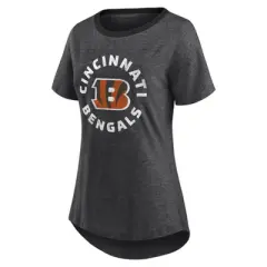 NFL Cincinnati Bengals Women's Roundabout Short Sleeve Fashion T-Shirt