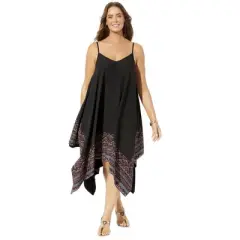 Swimsuits for All Women&rsquo;s Plus Size Diane Handkerchief Cover Up Dress