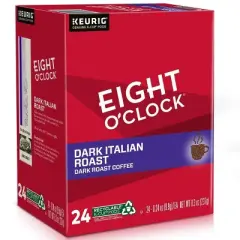 Eight O'Clock Italian Dark Roast Coffee Pods - 24ct