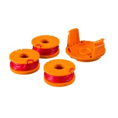 Worx WA0207 10' x .065" 3pc Replacement Spool with Line and Cap, Single-Feed, DNALINE2