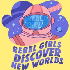 Junior's Rebel Girls Discover New Worlds Racerback Tank Top