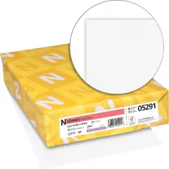 Neenah Paper CLASSIC Linen Paper 8 1/2" x 11" 70 lb. Linen Finish Avon Brilliant White 500/Ream