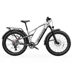 Vanpowers Adult GrandTeton Pro 2.29' Step-Over 750W Hub Motor Electric Bike - Silver