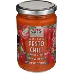 Sacla&rsquo; Pesto Sauce Chili - Case of 6 - 10.2 oz