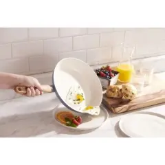 GoodCook 10" Healthy Ceramic Frying Pan: Nonstick 10.5" Blue, Dishwasher-Safe, Gas & Electric Compatible