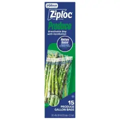 Ziploc Gallon Produce Bags - 15ct