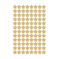 Trend Enterprises TREND Gold Foil Stars superShapes Stickers 400 Per Pack 6 Packs (T-46602-6)