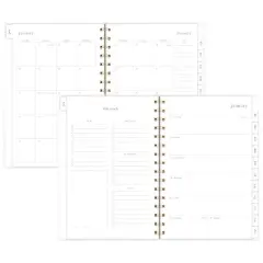 Sugar Paper Essentials 2024 Planner 8.5"x6.5" Weekly/Monthly Frosted Pink