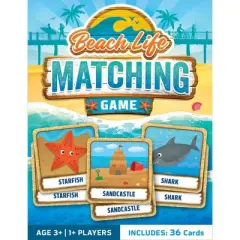MasterPieces Officially Licensed Beach Life Matching Game for Kids and Families