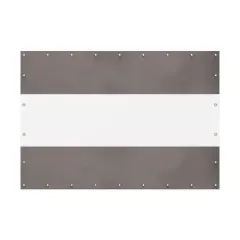 DOMETOUR Heavy Duty Outdoor Clear PVC Curtain, Waterproof & Tearproof, for Patios/Gazebos/Pergolas, 7'H x 10'W, Gray