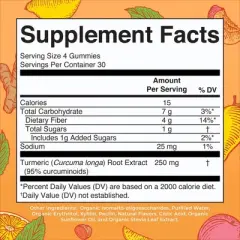 MaryRuth's Turmeric Gummies, Peach Mango, 120 ct