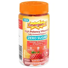 Emergen-C Zero Sugar Assorted Fruit Gummy Vitamins - 36ct