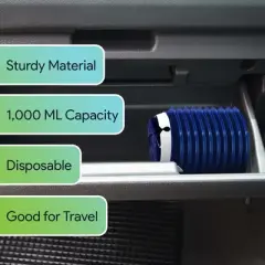 FifthPulse Disposable Navy Blue Emesis Bags, Barf Bags for Kids & Adults, Vomit Bags for Traveling, Great for Motion Sickness & Nausea