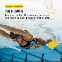 FINIS Foil Monofin - Rubber Swimming Fin for Men and Women
