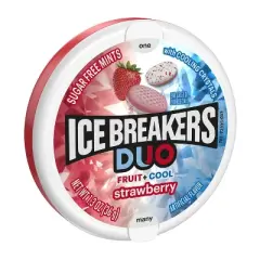 Ice Breakers Duo Strawberry Sugar Free Mint Candies - 1.3oz