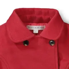 Hope & Henry Girls' Dressy Pleated Coat, Toddler