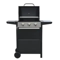 LOVMOR Propane Grill 3 Burner Barbecue Grill Stainless Steel Gas Grill