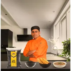 Urad Whole Black (Matpe Beans w/Skin) - 64oz (4lbs) 1.81kg - Rani Brand Authentic Indian Products