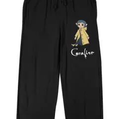 Coraline Character Animation Men's Black Sleep Pajama Pants