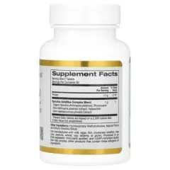 Spirulina AstaBlue Complex, by California Gold Nutrition, Contains The Antioxidants Phycocyanin, Chlorophyll, and Astaxanthin, 60 Tablets