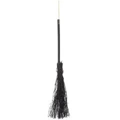 Gallerie II 19" Decorative Halloween Glitter Witch Broom, Assortment of 2