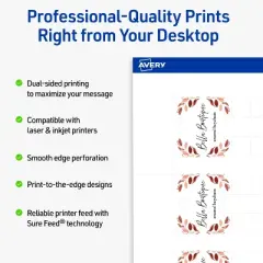Avery Rounded Slot Tags, 1-1/2" x 2-1/2", Matte White, 250 Total