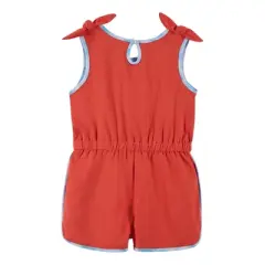 Andy & Evan Toddler Girls Dolphin Romper Red, Size 4T
