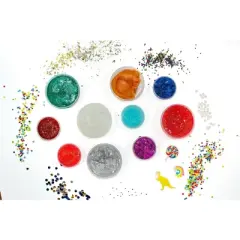 Slimygloop Mix'Ems DIY Slime Kit For Kids | Includes 10 Slime Colors & 8 Mix-Ins