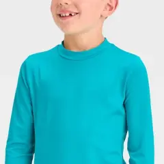 Boys' Solid Rash Guard Top - Cat & Jack&trade; Turquoise Green
