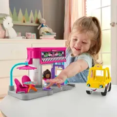Fisher-Price Little People Barbie City Adventures Cafe and Cab Playset