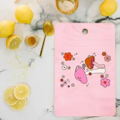 Daily Regina Designs Colorful Mushrooms And Flowers Cutting Board Rectangle - Deny Designs