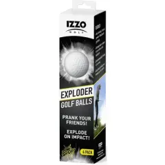 Izzo Golf Exploding Prank Golf Balls - 4 Pack