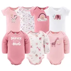The Peanutshell Rainbow Safari 23-Piece Layette Gift Set in Pink/White 0-3 months, 0-3 Months
