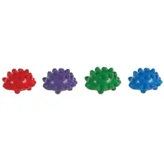 Chomper Assorted Rubber Hedgehog Squeaker Dog Toy Large 4 pk