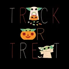 Women's Star Wars The Mandalorian Halloween Grogu Trick or Treat T-Shirt