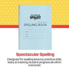 School Smart Spelling Blank Book, 5-1/2 x 8-1/2 Inches, 48 Pages, Pack of 24