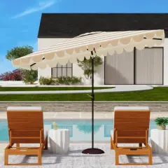 Vienna 6.5 X 10 Ft Rectangle Crank Umbrella - PAT8311 - Safavieh