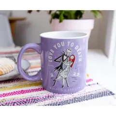 Silver Buffalo The Nightmare Before Christmas "Love You To Death" Ceramic Mug | Holds 20 Ounces