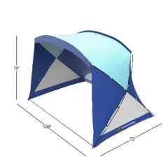 Leisure Sports Water Resistant Beach Tent/Sun Shelter With UV Protection &ndash; 108 x 70-in